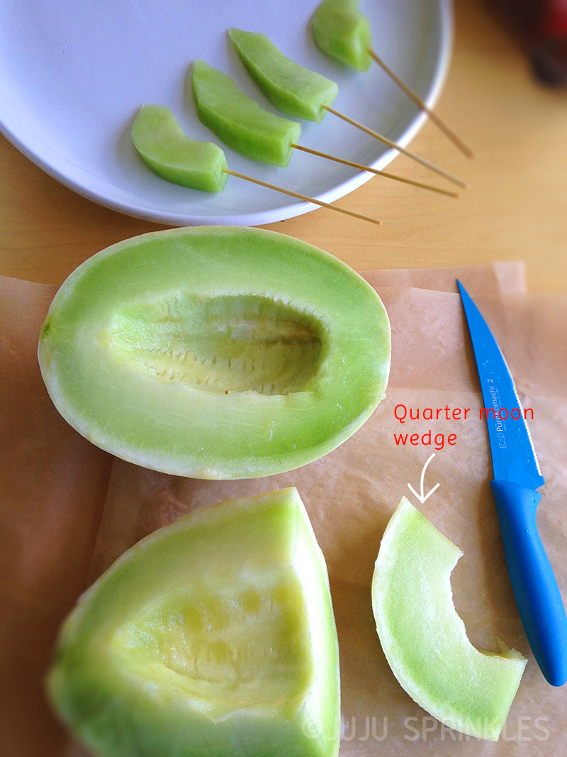 Fruit bouquet melon wedges copy