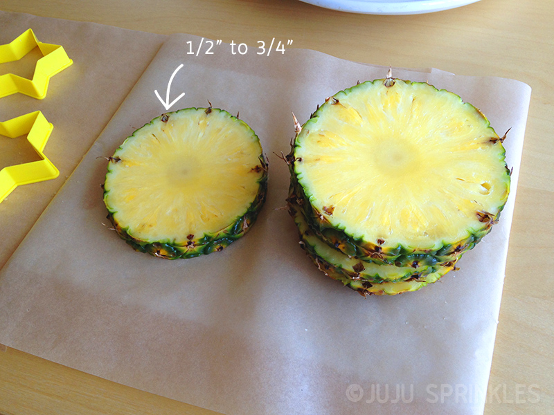 Fruit bouquet pineapple disks